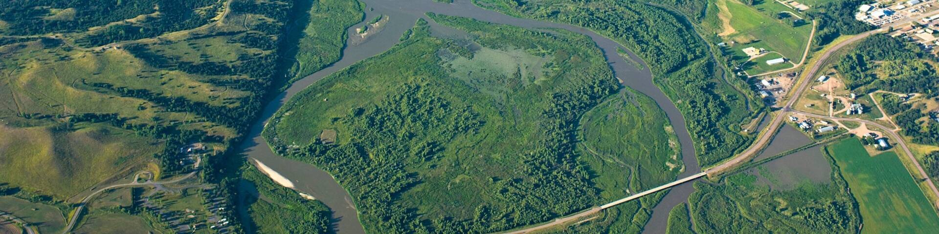 Niobrara featuring wetlands, a river or creek and tranquil scenes