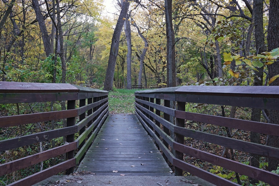 Beautiful park that runs along the Missouri River