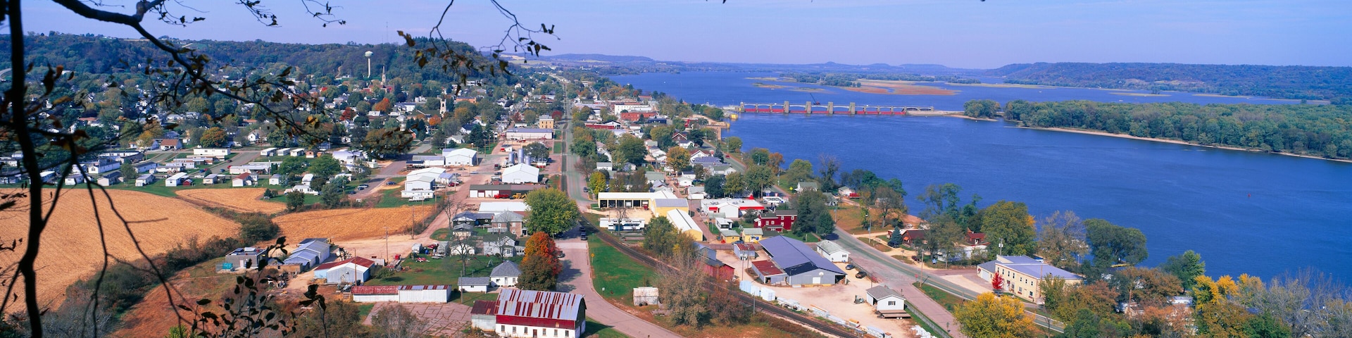 Bellevue State Park and Great River Road, Lock Dam 12, Bellevue, Michigan