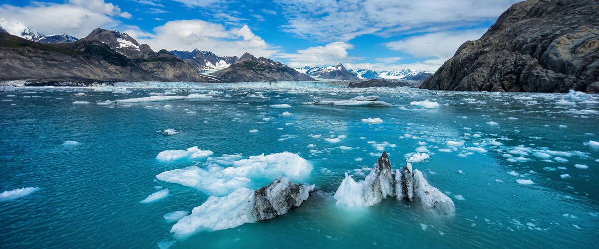 Arriving at the Columbia Glacier