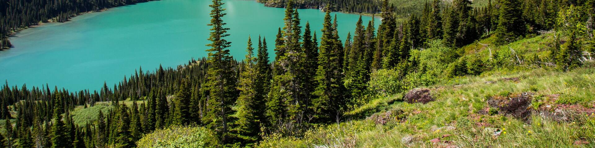 Glacier national park montana mountains and lakes