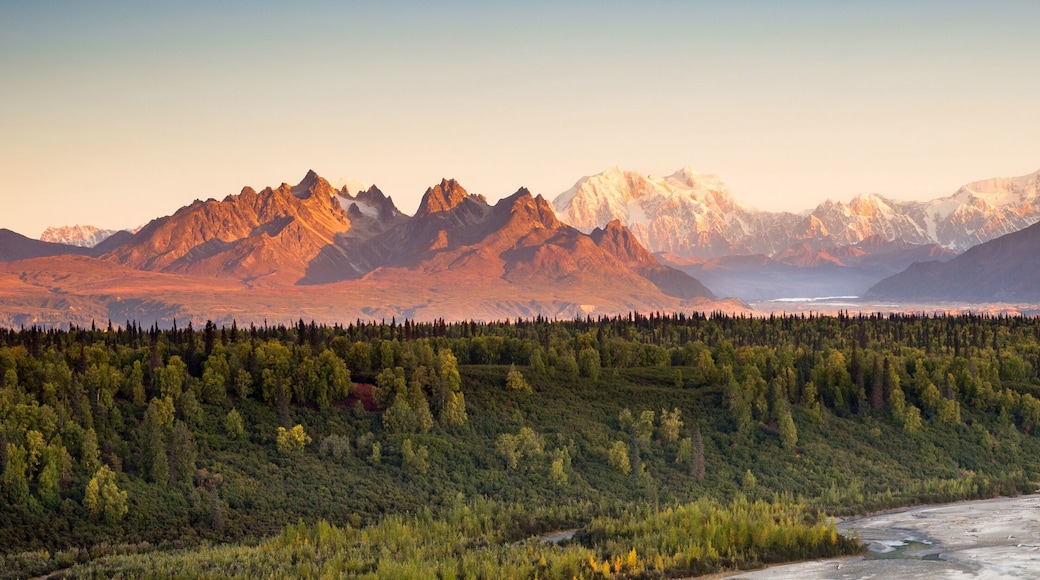 Denali Range Mt McKinley Alaska North America