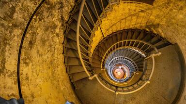 Grays Harbor Lighthouse which includes a lighthouse and interior views