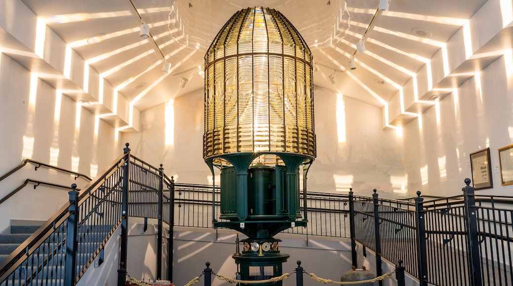 Westport Maritime Museum showing interior views and a lighthouse