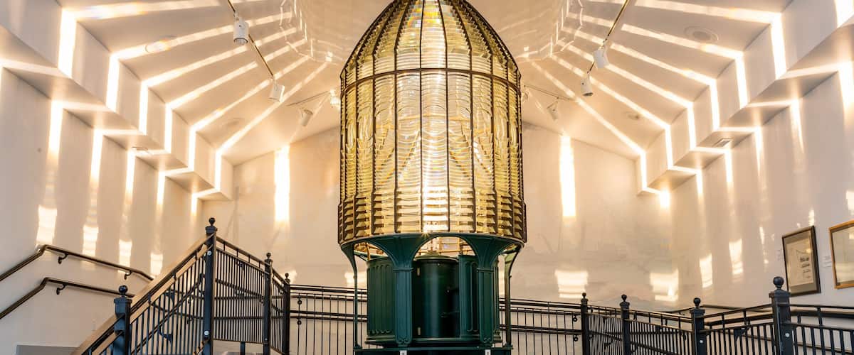 Westport Maritime Museum showing interior views and a lighthouse