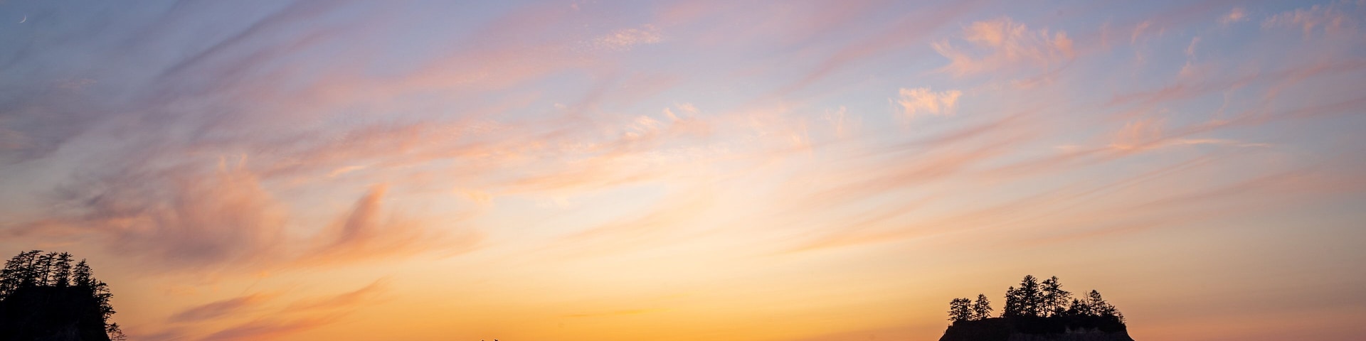 La Push featuring general coastal views and a sunset
