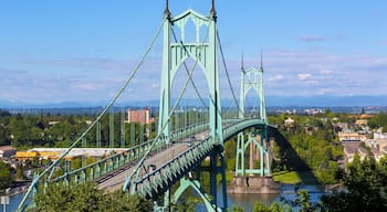St Johns Bridge over Willamette River