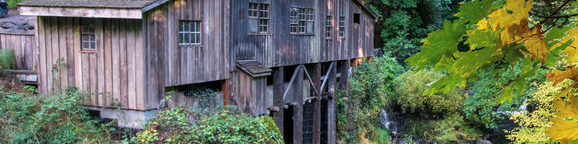 Explore this beautiful turn of the century grist mill and covered bridge. Open weekends for tours. #greatoutdoors