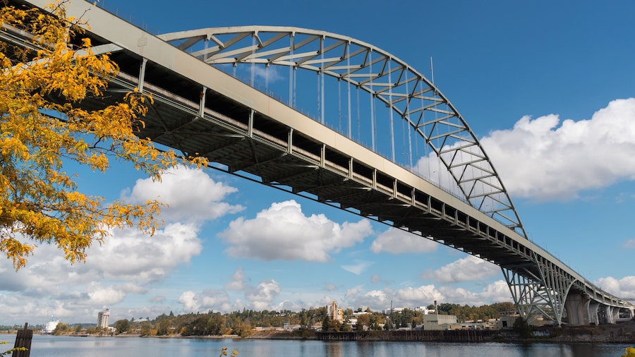 Fremont Bridge, Portland Oregon, in September