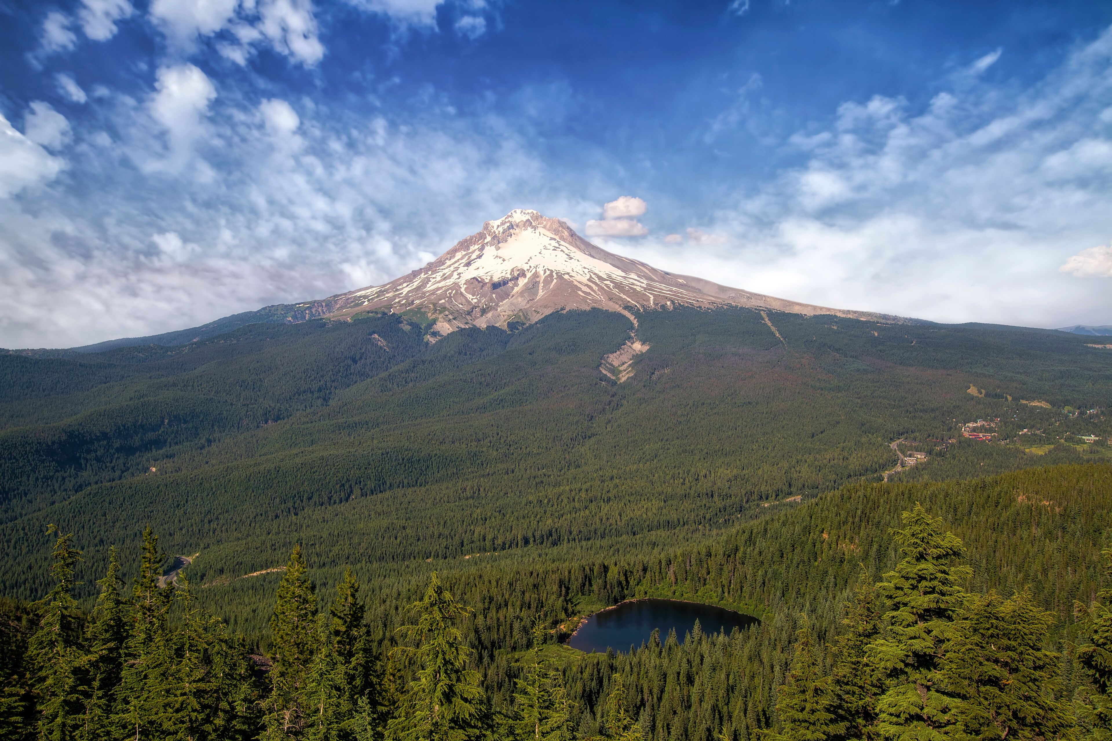 Mount Hood and Mirror Lake