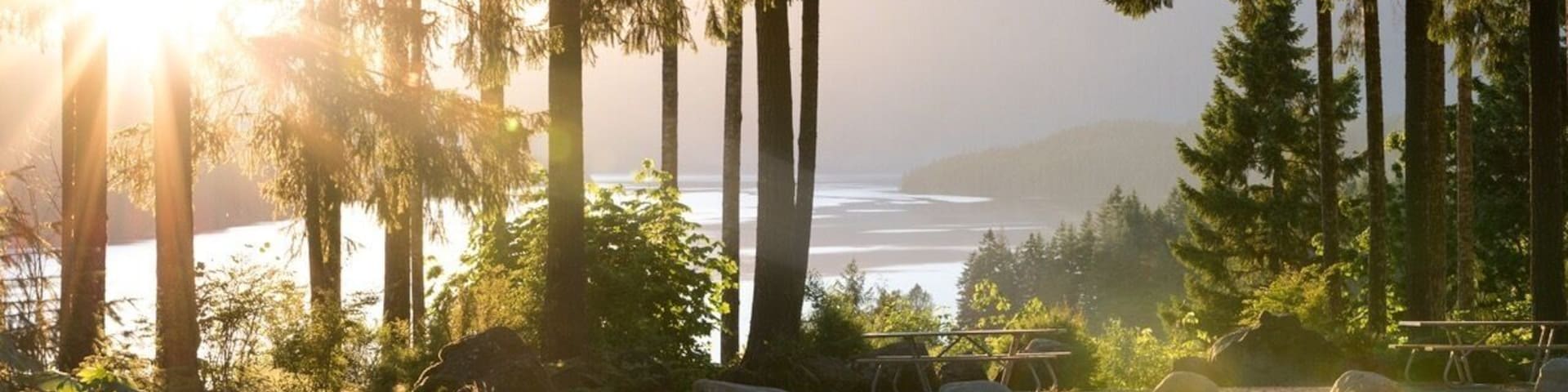 Even parking lots are beautiful at Lake Cushman, WA