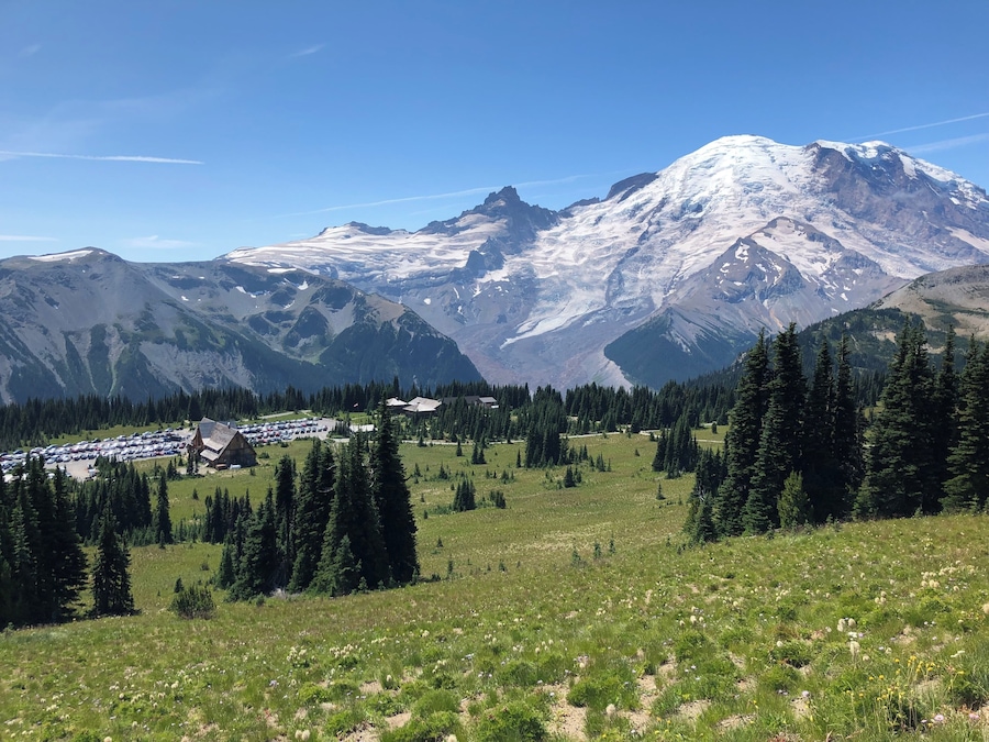 Beautiful summer day up on Sunrise.
