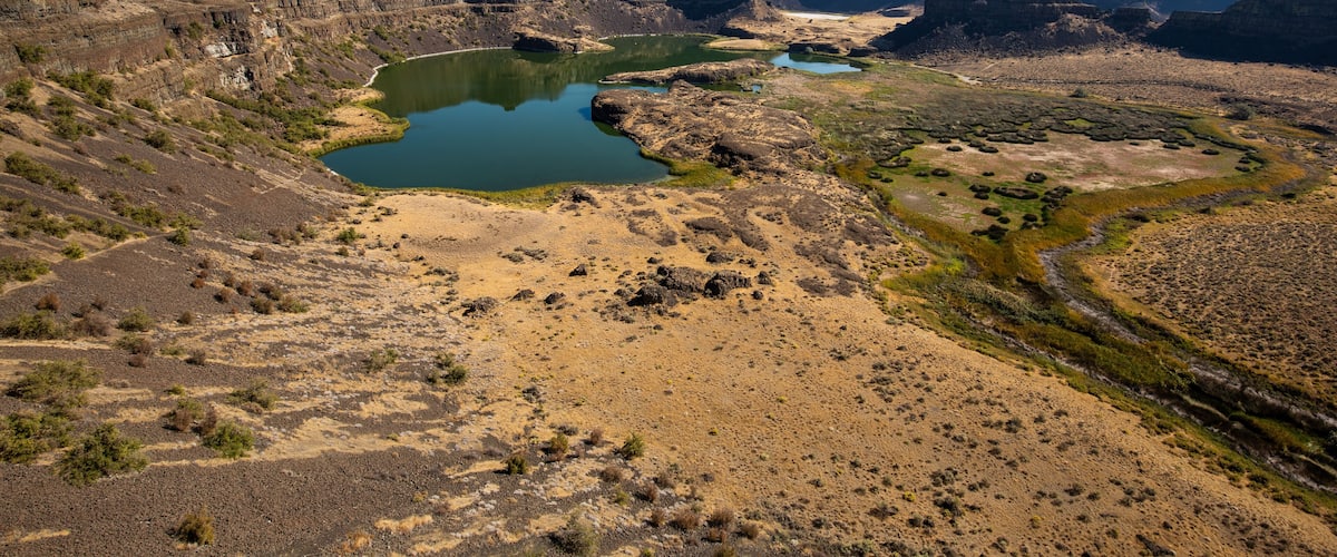 Sun Lakes-Dry Falls State Park. Sun Lakes-Dry Falls State Park in Eastern Washington, USA.