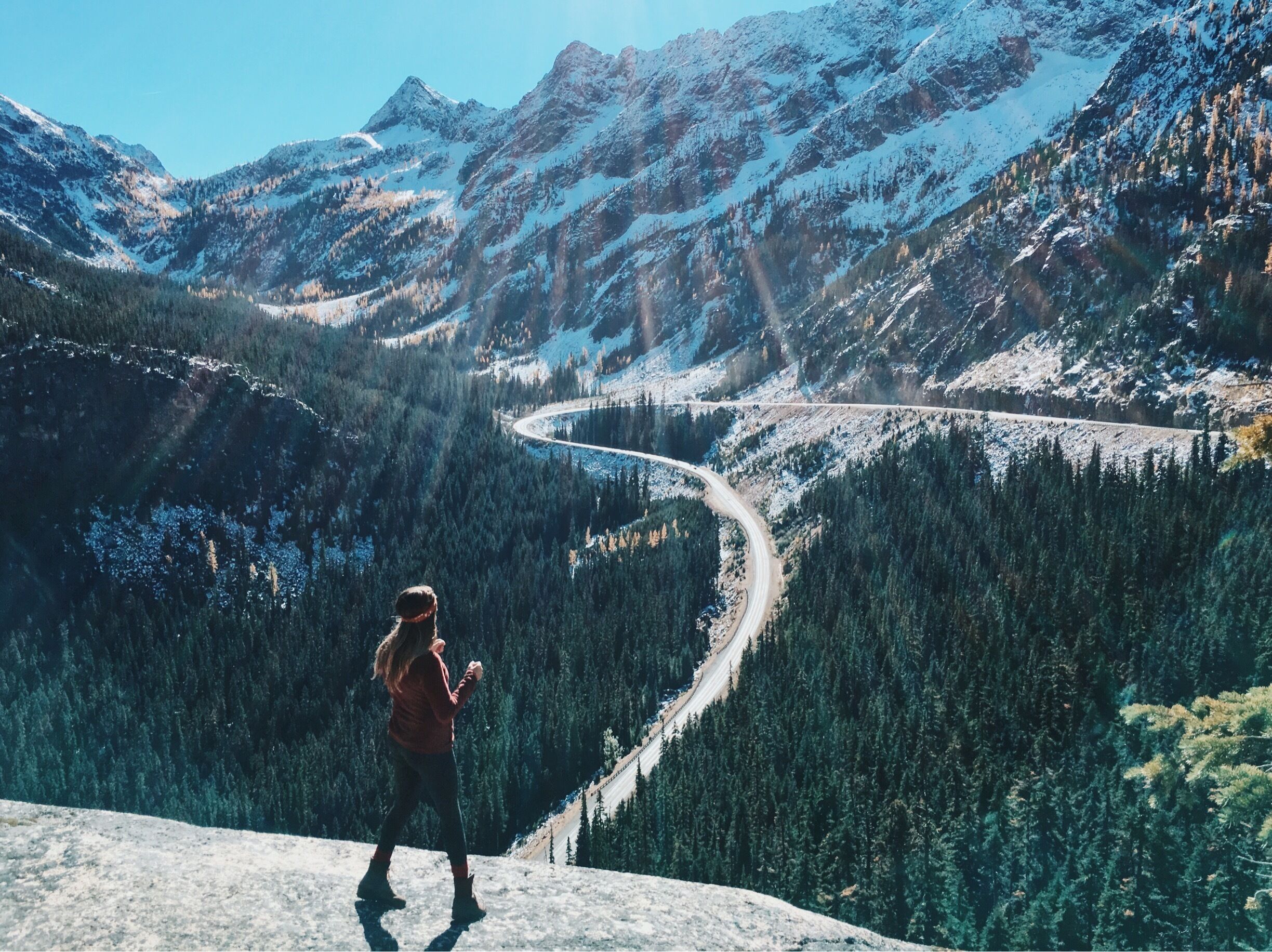 Washington pass overlook is about .5 mile off highway 20. There’s also a small hike you can go on if you’re up for it but the view from the overlook itself is incredible. 