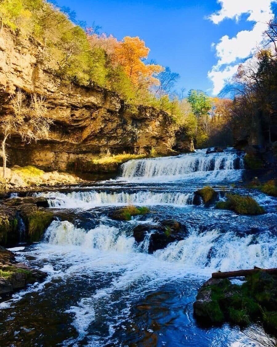Waterfalls at Willow River State Park Hudson, Wisconsin #adventure #adventurephotocontest