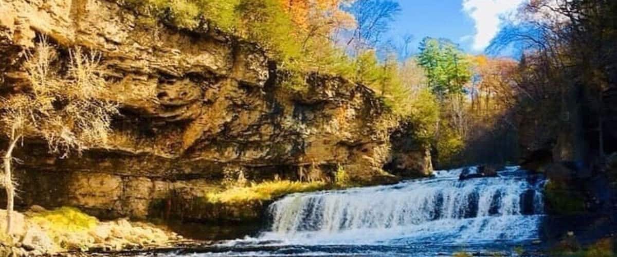 Waterfalls at Willow River State Park Hudson, Wisconsin #adventure #adventurephotocontest