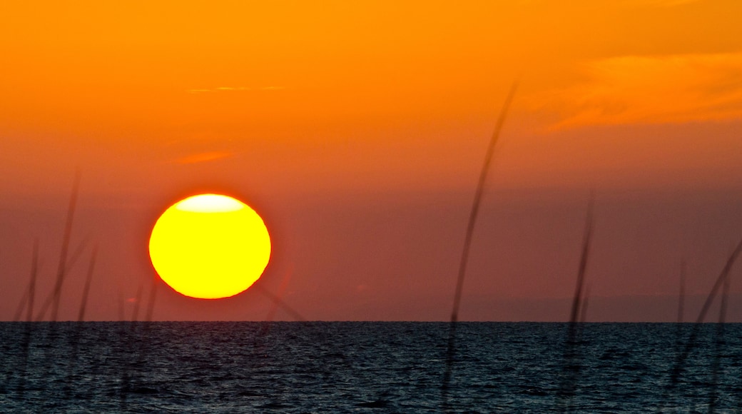 USA, Florida, Crescent Beach, Siesta Key, Sarasota, Seascape, Sunset