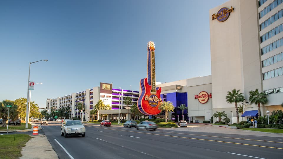 Hard Rock Casino Biloxi featuring signage