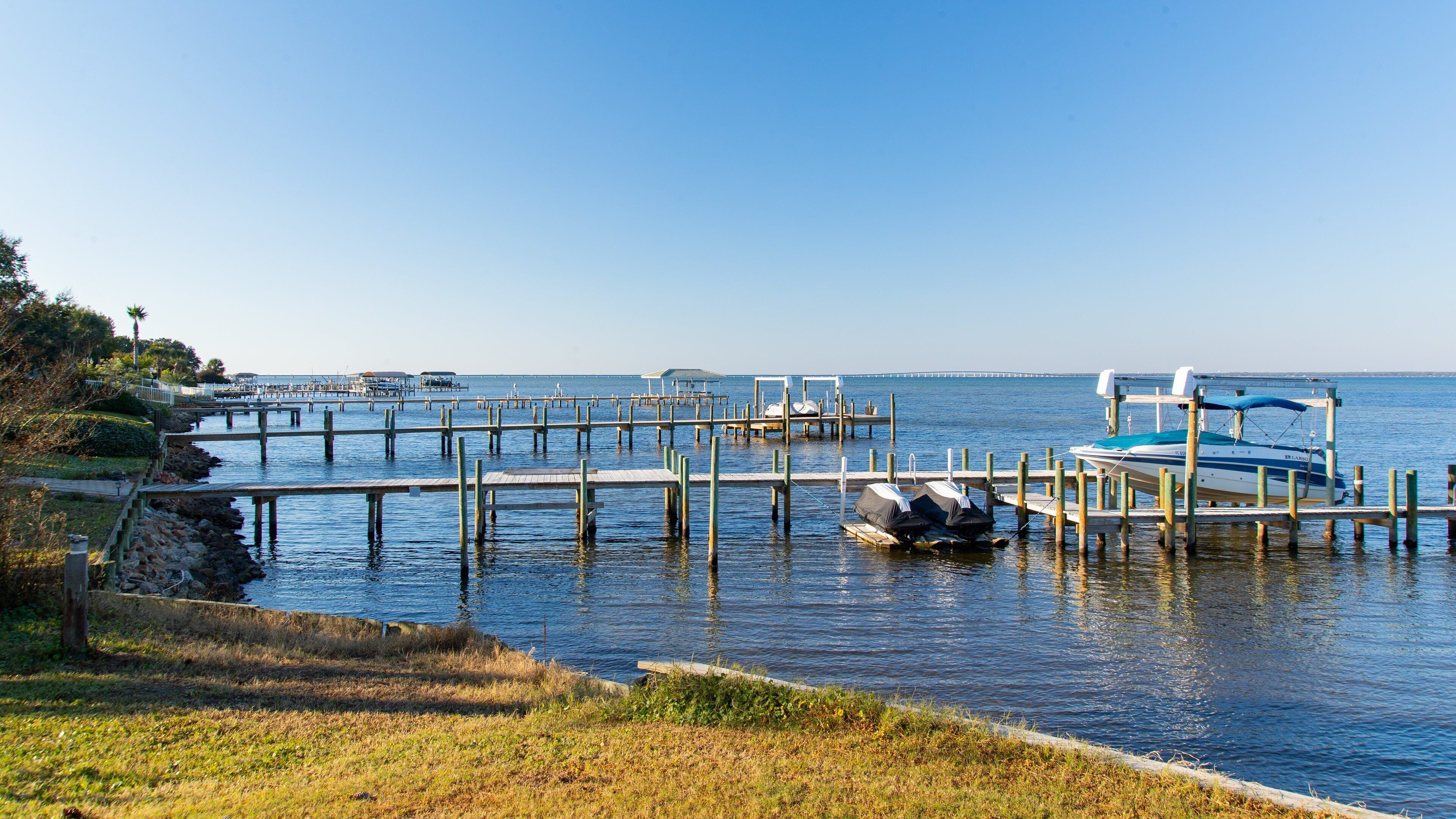 Emerald Bay Golf Club showing general coastal views and a bay or harbor