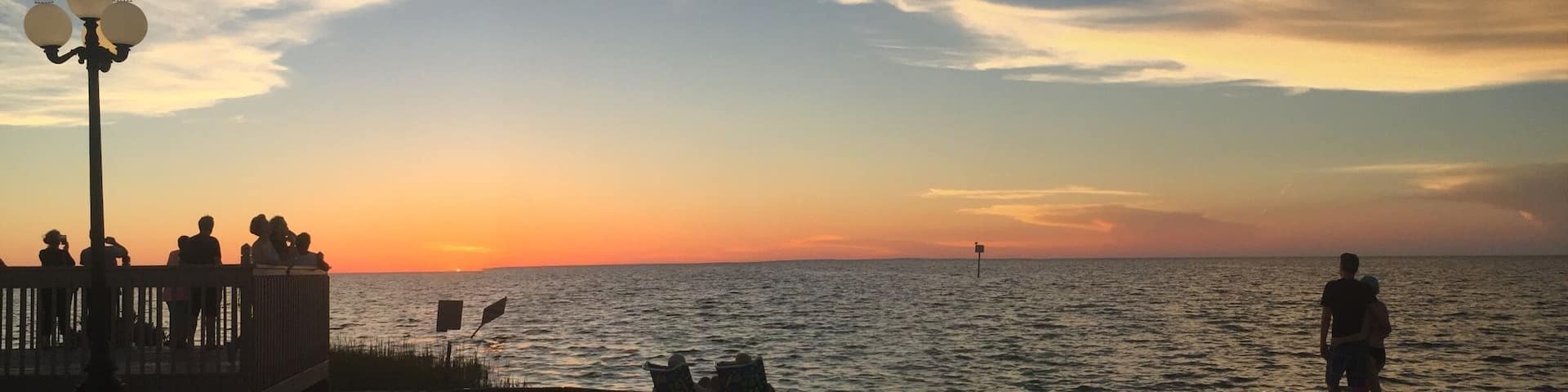 End of sunset Pine Island Beach