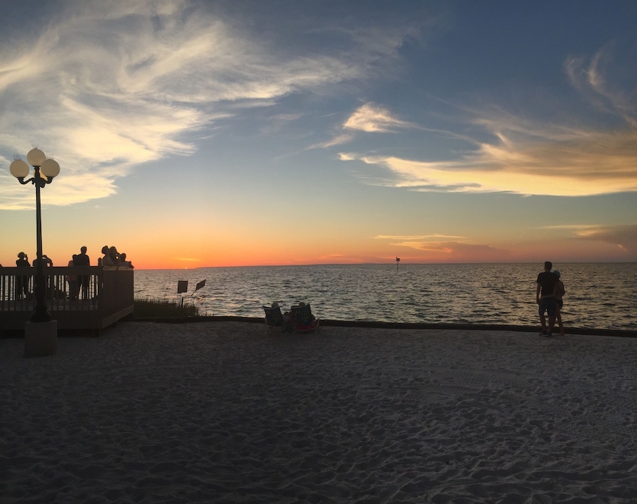 End of sunset Pine Island Beach
