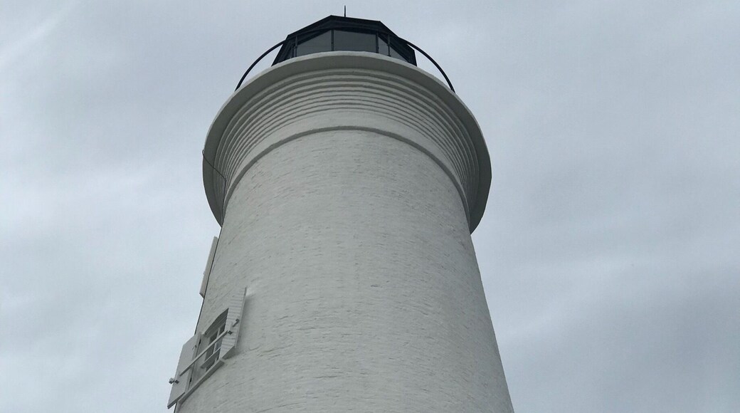 The St. Marks Light is the second-oldest light station in Florida. It is located on the east side of the mouth of the St. Marks River, on Apalachee Bay.