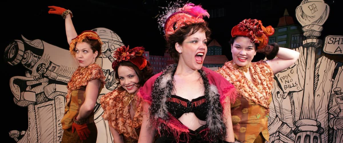 Orlando featuring performance art and theatre scenes as well as a small group of people
