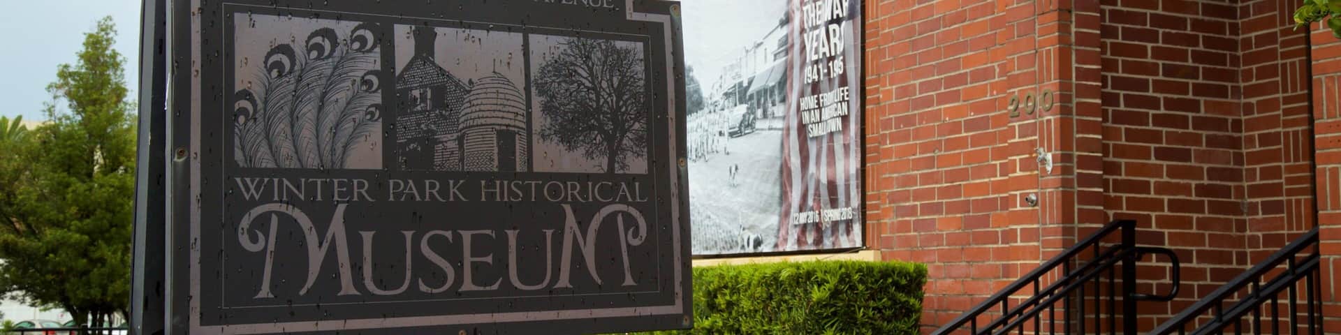 Winter Park Historical Museum which includes signage