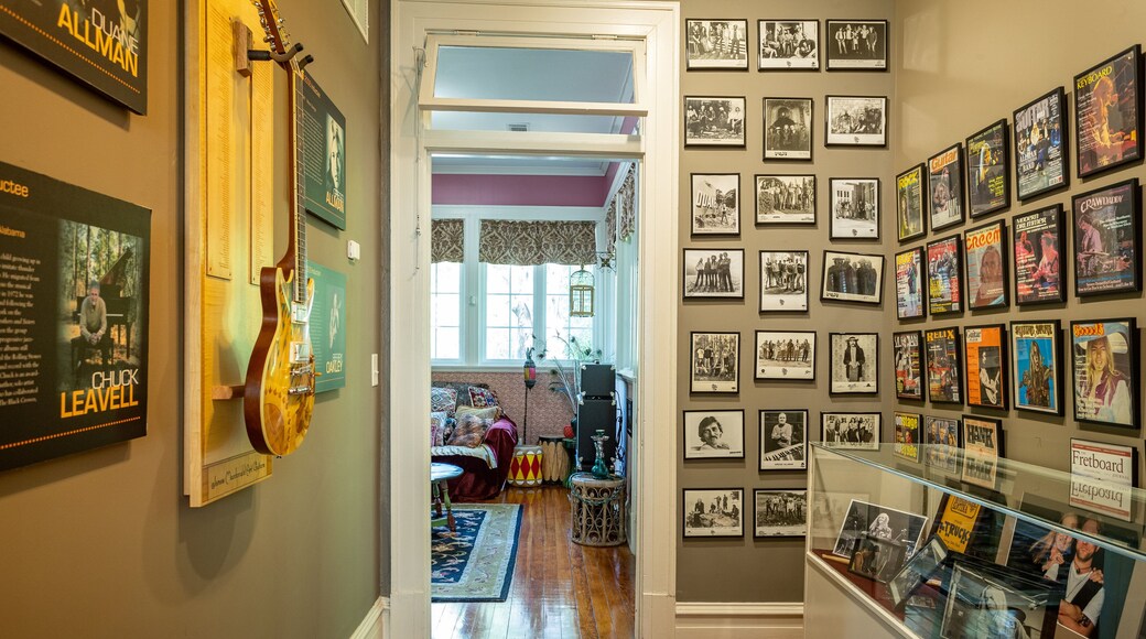 The Allman Brothers Band Museum at the Big House showing interior views