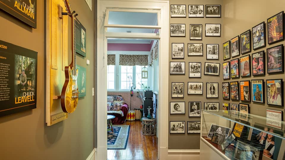 The Allman Brothers Band Museum at the Big House showing interior views
