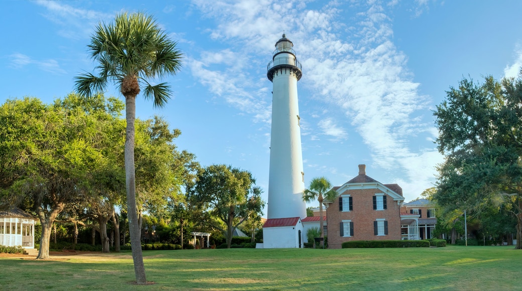 Lighthouse in the early morning on St Simons Island, GA
