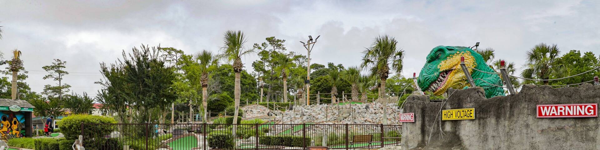 Jurassic Golf showing golf