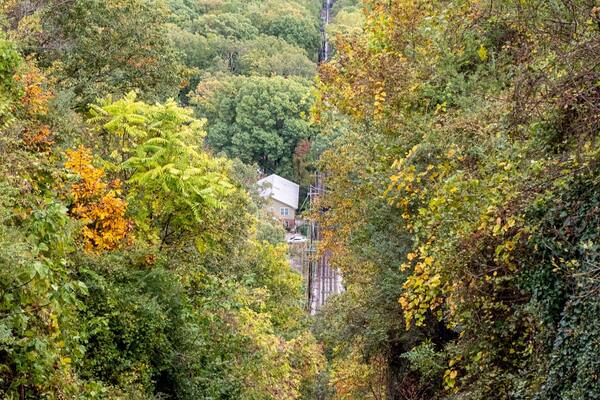 Funicular incline railway, up and down the side of Lookout Mountain in Chattanooga, Tennessee