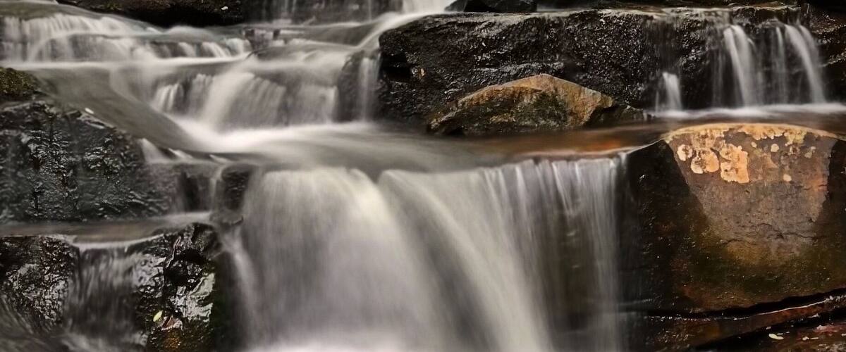 Nice little cascading waterfall near Fort Mountain Lake.