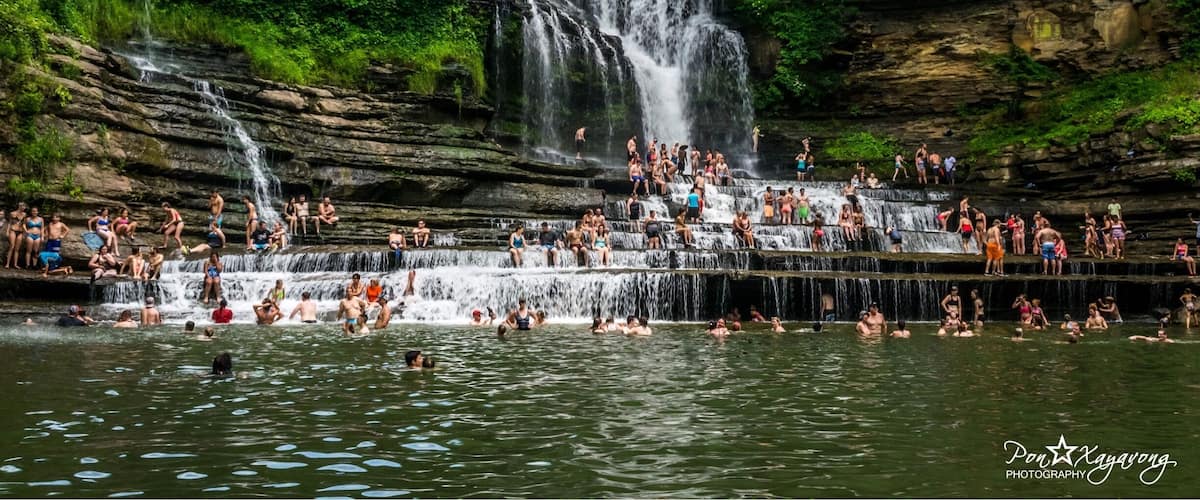 Cummins Falls is formed on the Eastern Highland Rim and has been a favorite scenic spot and swimming hole for residents. #hiking