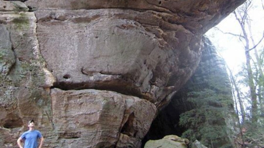 The other arch. You can walk behind it through some cave type thing.