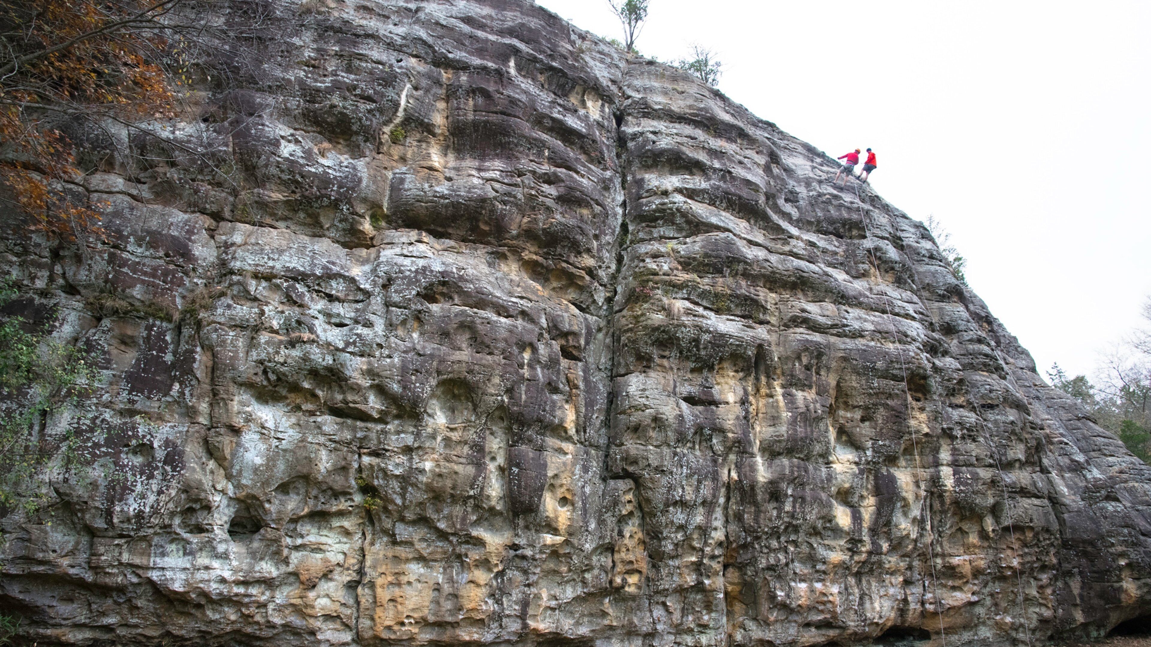 Giant City State Park featuring climbing as well as a couple