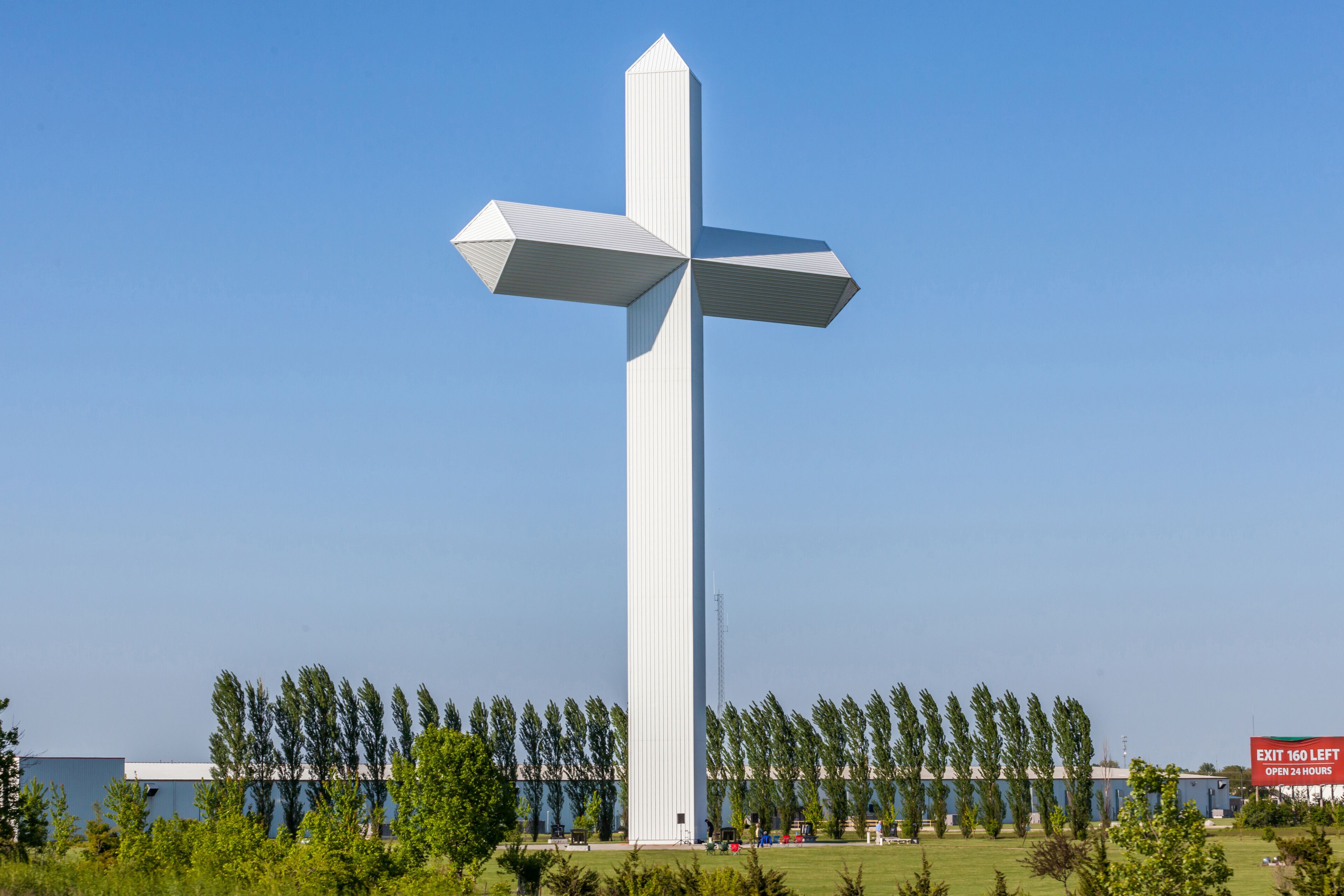 The cross at the crossroads in Effingham, Illinois.