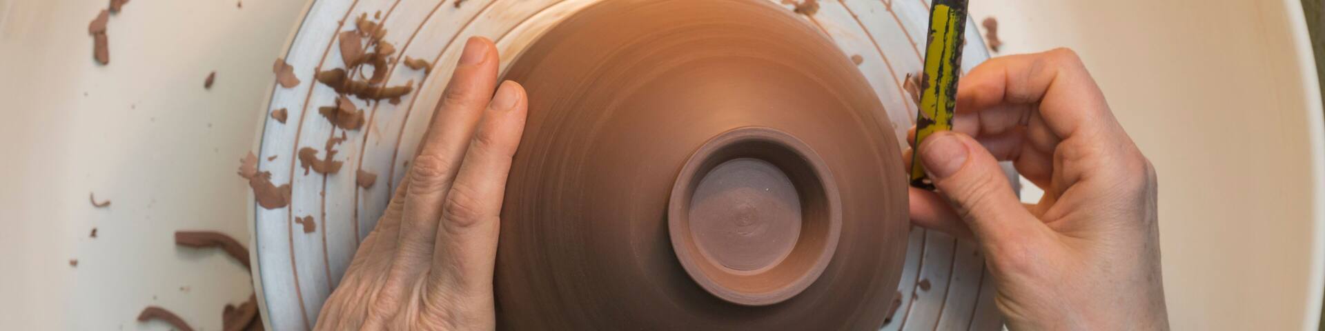 craftsman working on the potter's wheel