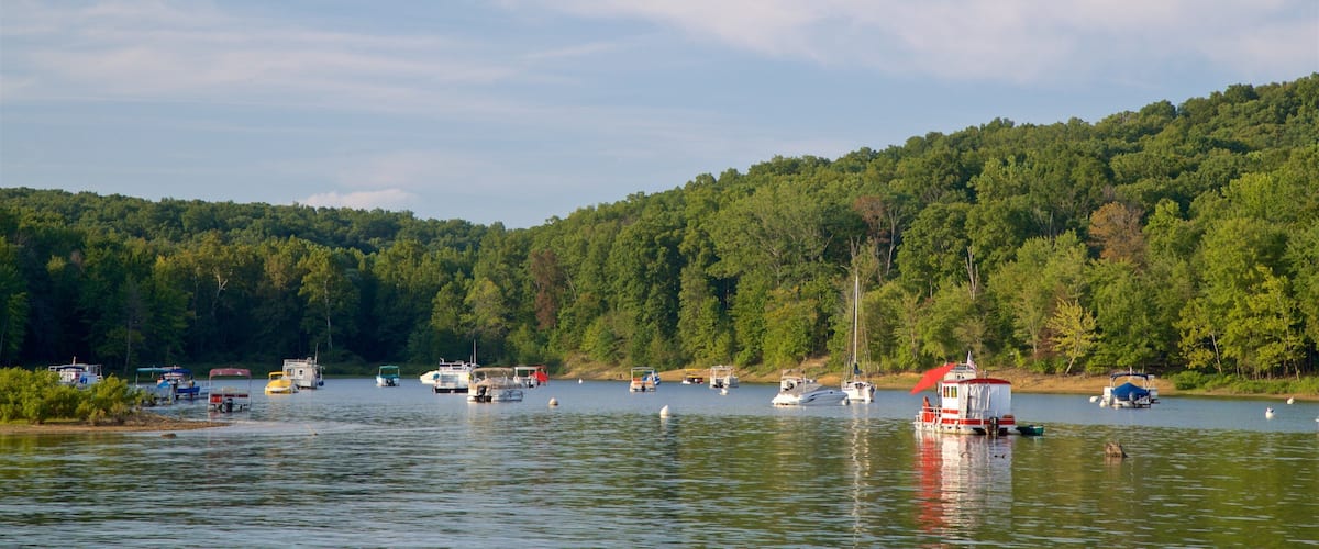 Monroe Lake which includes a bay or harbour and a lake or waterhole