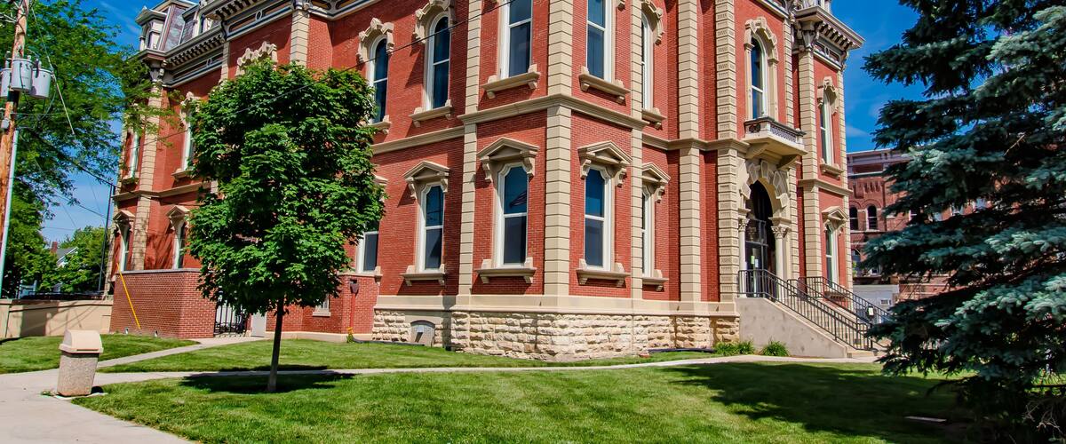 Adams County Courthouse in Decatur, Indiana.