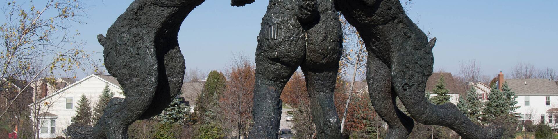 The Dancing Hares at Ballantrae Up Close