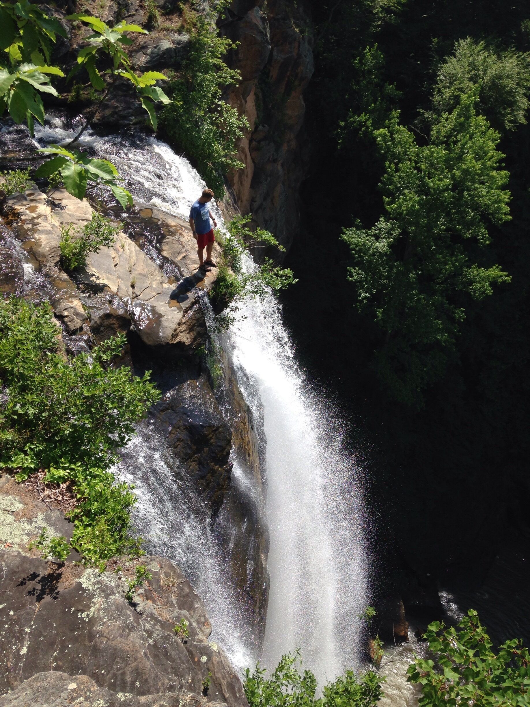 Hike above the waterfall via the trail above the student apartments. 