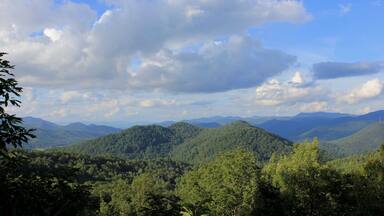 Black Rock Mountain State Park, Georgia's highest State Park. This view is looking north towards North Carolina.