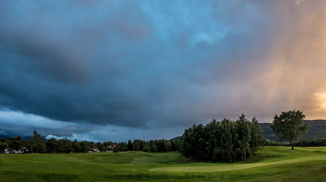 Sunset over Spey Valley Golf and Country Club