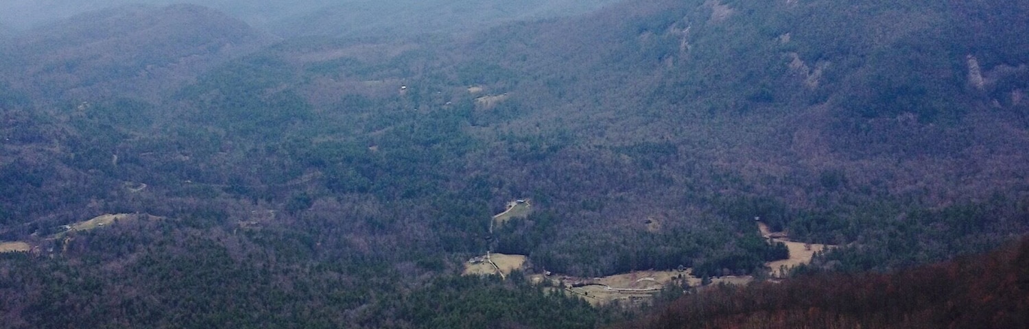 View from Whiteside Mountain in late fall