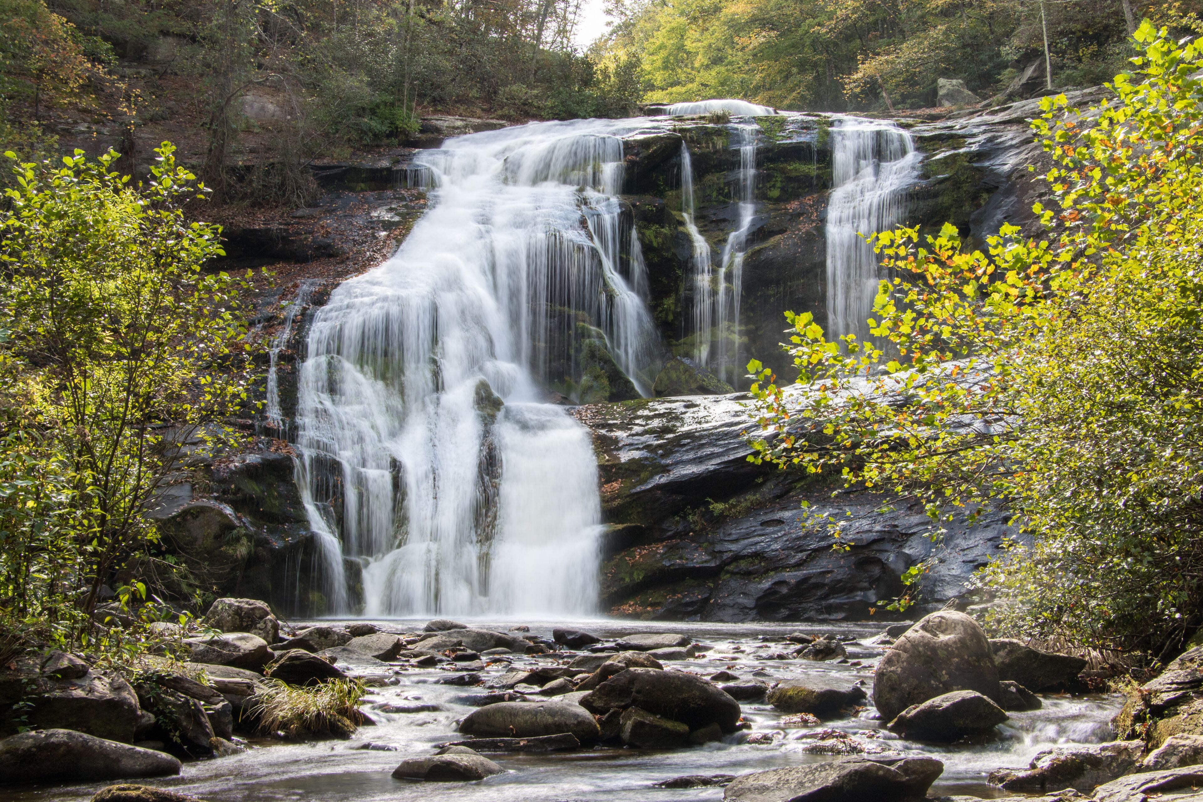 bald river falls in autumn