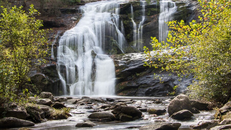 bald river falls in autumn