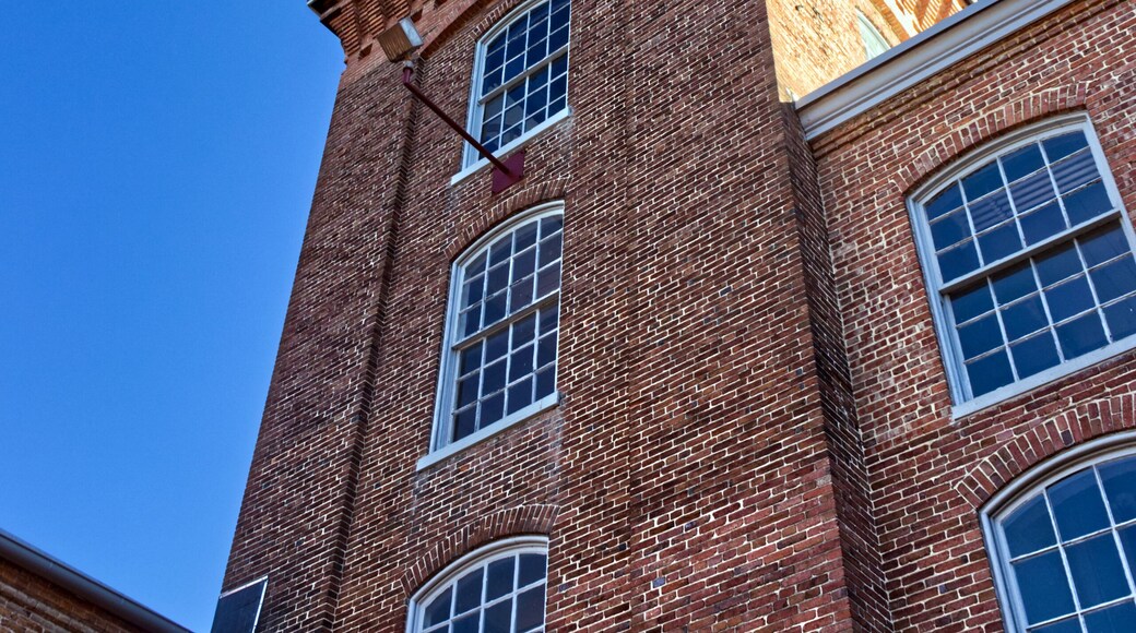Towering observation part of a traditional 19th century factory, Laurel, MD, USA