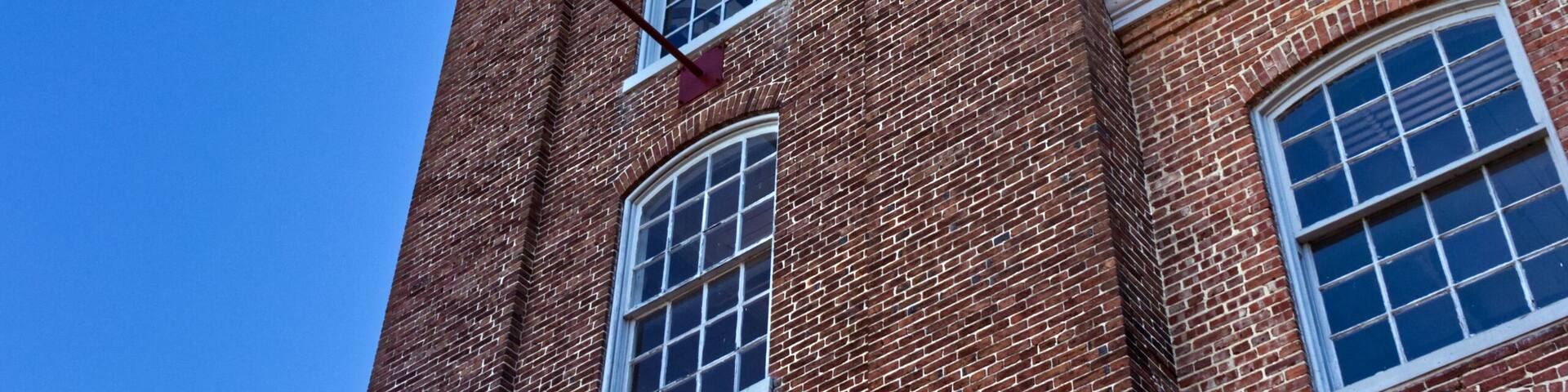 Towering observation part of a traditional 19th century factory, Laurel, MD, USA